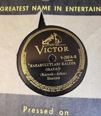 Karabulutları Kaldır Oradan 78 RPM Record 10 /G+ Victor V-26014 Turkish • $17.34