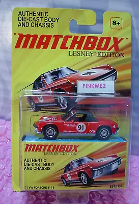 Htf 2011 Matchbox Lesney Edition '71 VW-PORSCHE 914-6☆red; 91☆with Box • $29.91