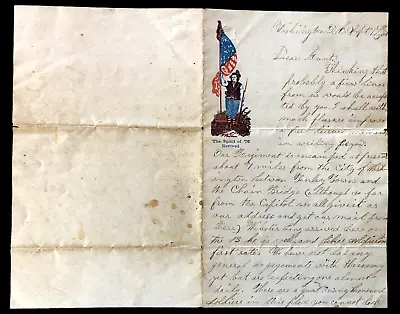 Civil War Letter From Corp. G.W. Holmes 7th Pa. Reserves • $250