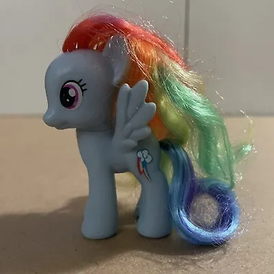 My Little Pony Rainbow Dash Brushable 3” Classic 3 Lashes Figure MLP Hasbro 2010 • $10