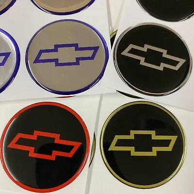 2  Chevrolet Chevy Bowtie  Center Cap Steering Wheel Emblem Decals SET OF 4 • $19.99