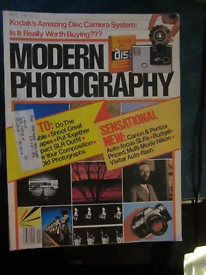 Modern Photography Magazine April 1982 Kodak Disc Camera System N • $14.99