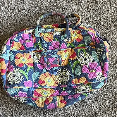 Vera Bradley  Jazzy Blooms Floral Overnight Travel Tote Bag 21 X13  • $29.99