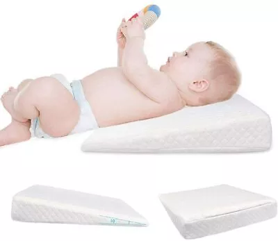 Wedge Pillow Baby Reflux Anti Colic Cushion Cot Bed Pram Crib Foam Head  • £14.99