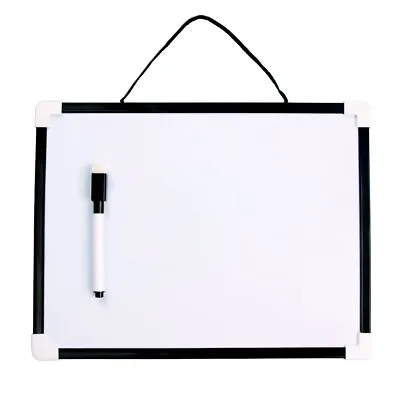 VIZ-PRO Magnetic Dry Erase Board Children Drawing Board Black Plastic Frame • $8.45