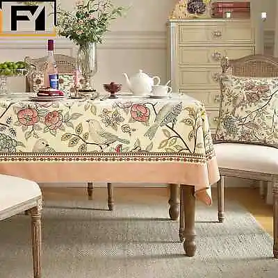 Vintage Floral Tablecloth Table Cover Suitablefor Wedding Parties Dinners Decor • $14