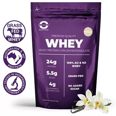 3kg - Whey Protein Isolate / Concentrate - Vanilla -  Wpi Wpc Powder  • $101