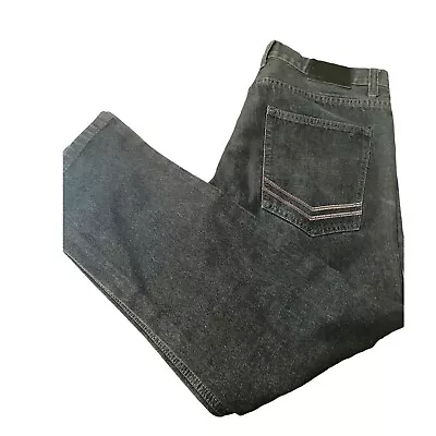 MECCA Jeans Mens Tagged 36x32 Measures 36x31 Indigo Blue Denim Straight Legs • $11.70