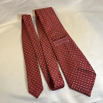 Vineyard Vines Marthas Vineyard Classic Whale Silk Pink Tie 60” X 4” EUC • $18.48