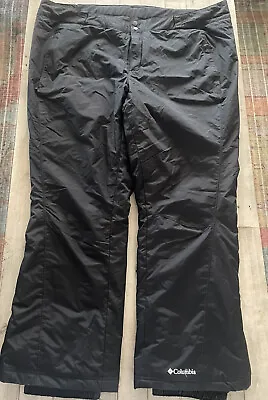 Columbia Snow Ski Pants Men 3X Black Inseam 32 Insulated Winter Outdoor • $22