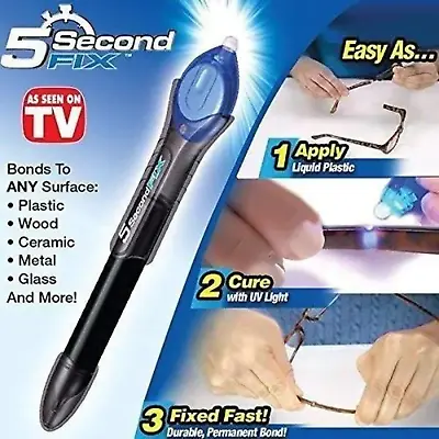 £3.19 • Buy Quick 5 Second UV Light Fix Liquid Glass Welding Compound Glue Repair Tool Pen