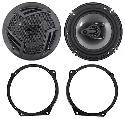 Rockville 6.5  Front Factory Speaker Replacement +Adapters For 02-08 Mini Cooper • $58.90