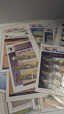 1/48 Scale Military Airplane Decals (total Of 42 Sets) • $46