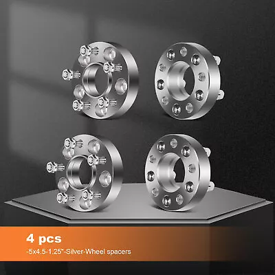 4X 1.25  5x4.5 1/2  Wheel Spacer Hubcentric For Ford Mustang Ranger Mazda B3000 • $67.39