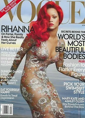 Vogue Magazine April 2011 Rihanna Mary-Kate And Ashley Olsen Amare Stoudemire • $9.99
