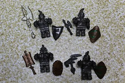 4 Mega Bloks Dragons Krystal Wars Black Knights & Weapons/Shields #002 • $10.50