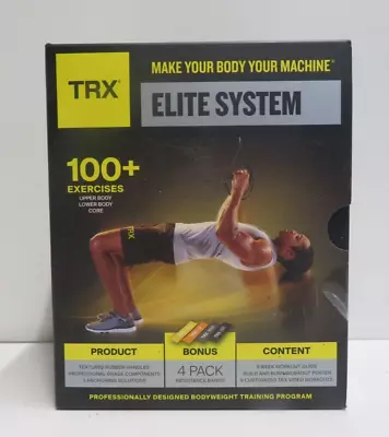 TRX Elite System Suspension Trainer Plus Bonus 4 Pack Resistance - NEW SEALED • $119.99