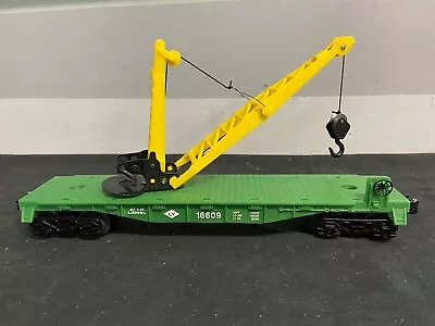 Lionel O Guage Lehigh Valley Manual Derrick Crane Car #16609 • $7.95