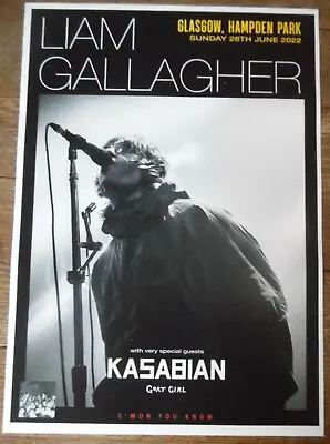 Liam Gallagher OASIS Live Music Show 2022 Promotional Tour Concert Gig Poster • £9.99