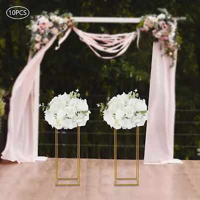 10PCS Wedding Fake Flowers Centerpiece Kissing Tables Centerpieces Arrangement • £103.62