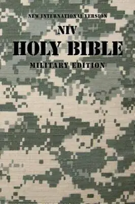 NIV Holy Bible Military Edition Compact Paperback Digi Camo - GOOD • $4.06