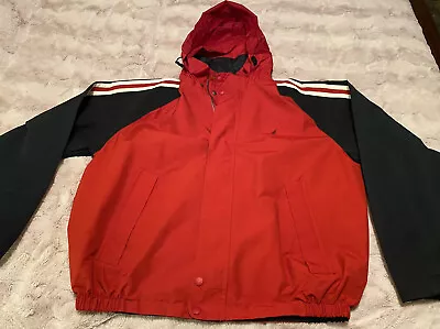 Men’s Vintage Nautica  Hooded Rain Jacket XL • $66.64