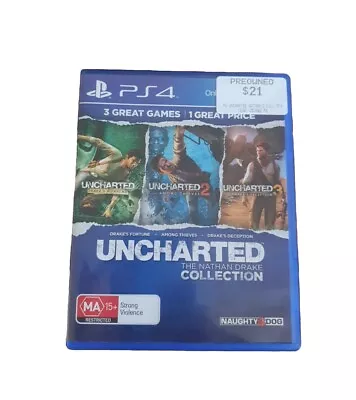 Uncharted The Nathan Drake Collection Complete PLAYSTATION 4 PS4 Free Shipping  • $19.99