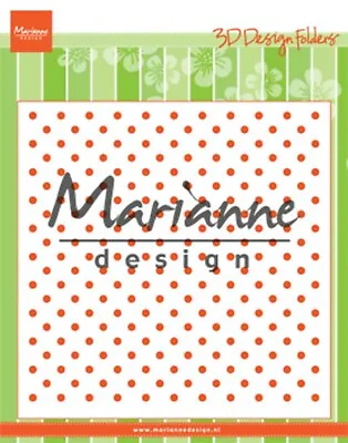 Marianne Design Polka Dot Background 6 X 6 Embossing Folder Birthday Card Making • £8.99