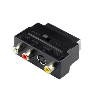 RGB Scart To Composite 3RCA S-Video AV TV Audio Adapter Recorder TV Television • $1.99