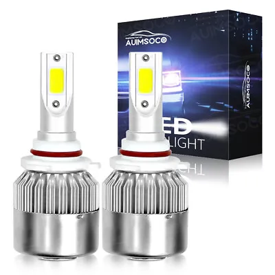 1 Pair 9012 HIR2 LED Headlight Bulbs Kit High Low Beam Super Bright 6000K White • $22.49