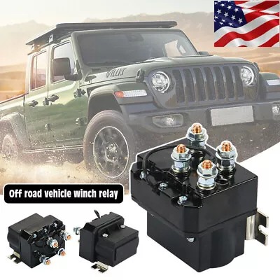 Electric Winch Solenoid Relay Contactor 12V 250A For AUT UTV 5000-7000lbs Winch • $16.59