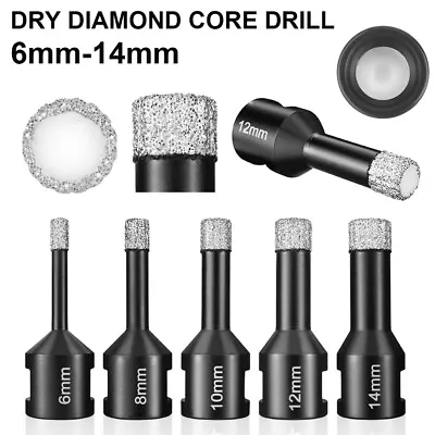 £7.67 • Buy M14 Dry Diamond Core Drill Bit For Porcelain Ceramic Tile Marble 6-14MM Hole Saw