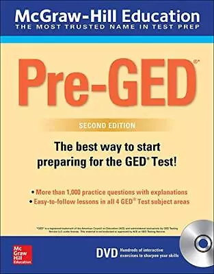 McGraw-Hill Education Pre-GED With DVD Second Edition • $14.15