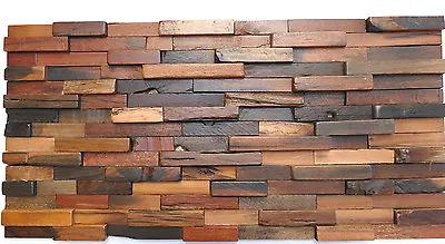 £29.50 • Buy Wood Wall Tiles, Rustic, Vintage, Reclaimed, Wooden Wall Decor, Decorative Tiles