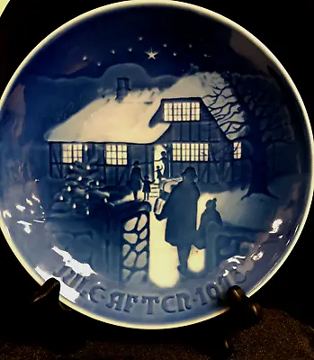 Vintage B & G Copenhagen “Country Christmas” 7” Porcelain Plate Jule Aften 1973 • $12