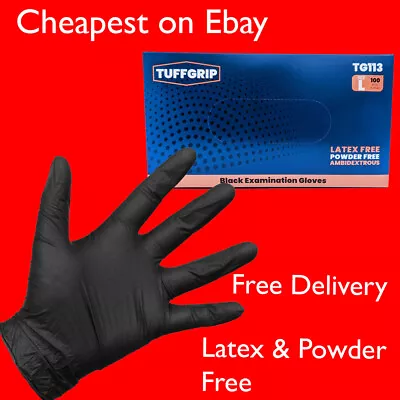 Black Disposable Gloves Nitrile * Latex And Powder Free* UK Tattoo/Detailing • £0.99