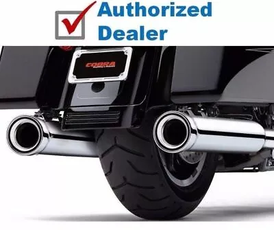 Cobra NH Neighbor Hater Chrome 4  4.5   Slip On Mufflers Exhaust Harley Touring • $429.95