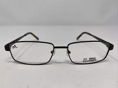 Wall Street 742 C2 BROWN 55-17-138 Brown Metal Full Rim Eyeglasses Frame N590 • $46.20