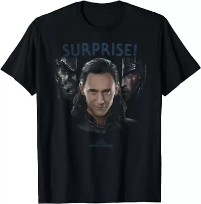 Marvel Thor: Ragnarok Loki Surprise Dark Portrait T-Shirt Ladies Size Small • £16