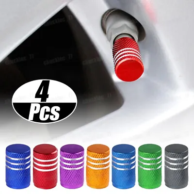 4pcs Aluminum Tyre Valve Air Dust Cover Stem Caps - Wheel Car Truck SUV Bike • $3.85