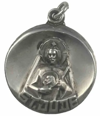 Vintage Creed Sterling Silver St Jude Medal 6.8 Grams Silver • $39.99