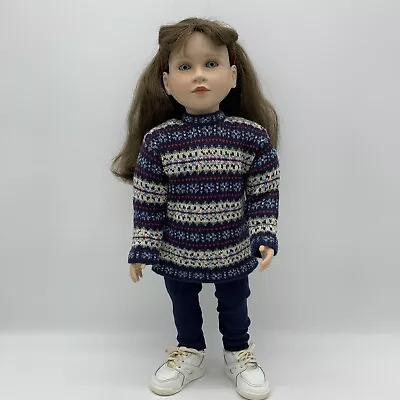 My Twinn Doll Poses Brown Hair Blue Eyes Sweater Leggings Sneakers 1997 23  • $52.95