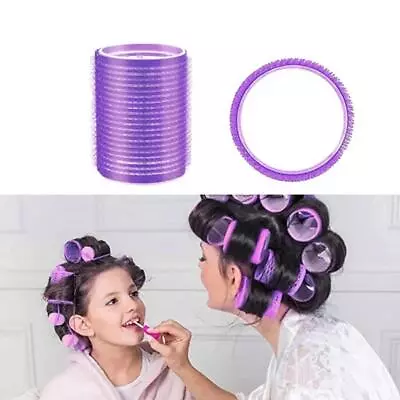 Jumbo Hair Rollers Self Grip Hair Curlers For Long Hair 12 Pcs Large Hair Roll • $11.99