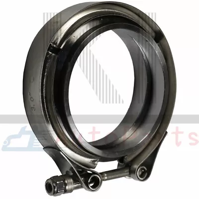 $14.99 • Buy Universal Stainless 3 Inch V-Band Flange & Clamp Kit For Turbo Exhaust Downpipes