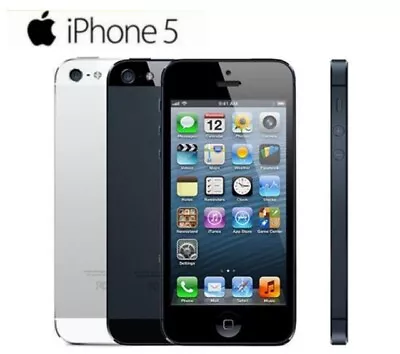 📱 Apple IPhone 5 16GB - Unlocked Black White Grade A Condition 📱 • $25