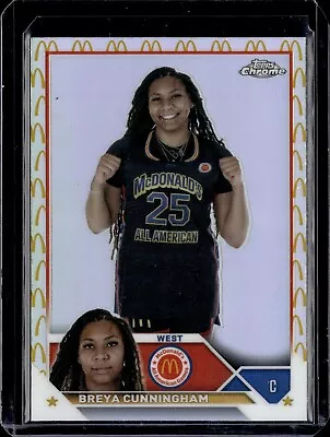 2023 Topps Chrome McDonalds Breya Cunningham McD's Logo Refractor Rookie • $8