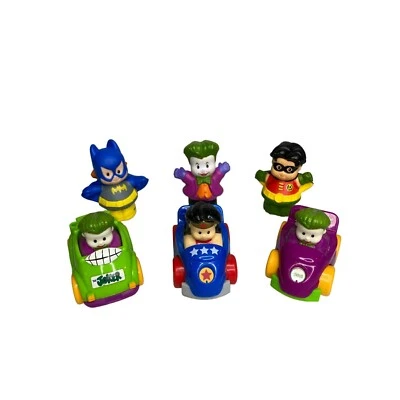 $15.28 • Buy Little People DC COMICS Super Heroes Villains Lot