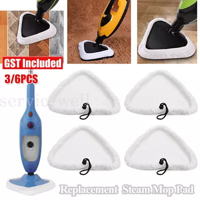 3/6PC Steam Mop Pads Reusable Washable Pad For H20 X5 S302 S001 Microfiber Cloth • $12.66