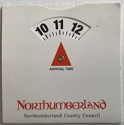 Original Northumberland County Council Parking Time Disc • £3