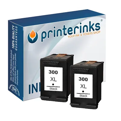 £25.99 • Buy 300XL Black CC641EE Remanufactured Ink For HP Photosmart C4680 C4795 -Twin Pack